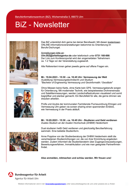 BiZ Newsletter links