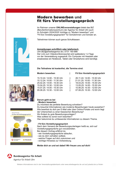 BIZ Modern bewerben