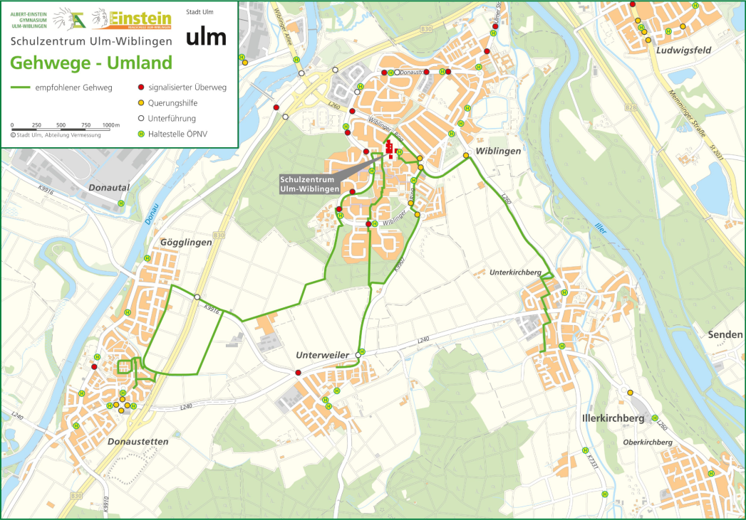 Gehwege - Umland